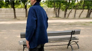 武州正藍染　カディジャケット(3)