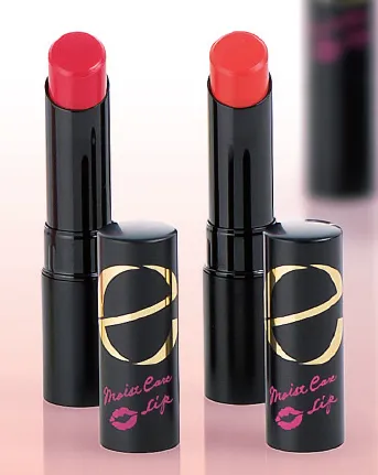 エクセル モイストケアリップ LP12（レディレッド）・LP13（アプリコットオレンジ） 各1,600 円（税抜）