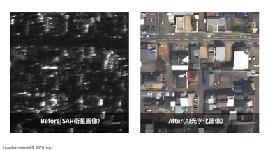 市街地のAI光学画像化
