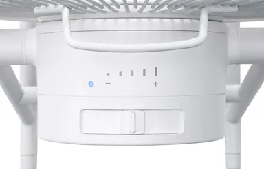 スライドスイッチで簡単風量調節