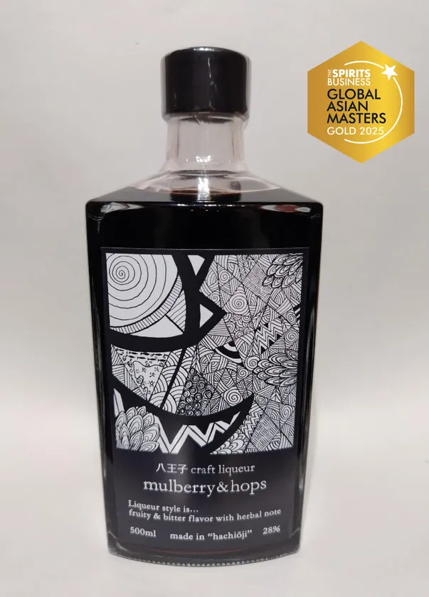 八王子craft liqueur「mulberry & hops 28%」