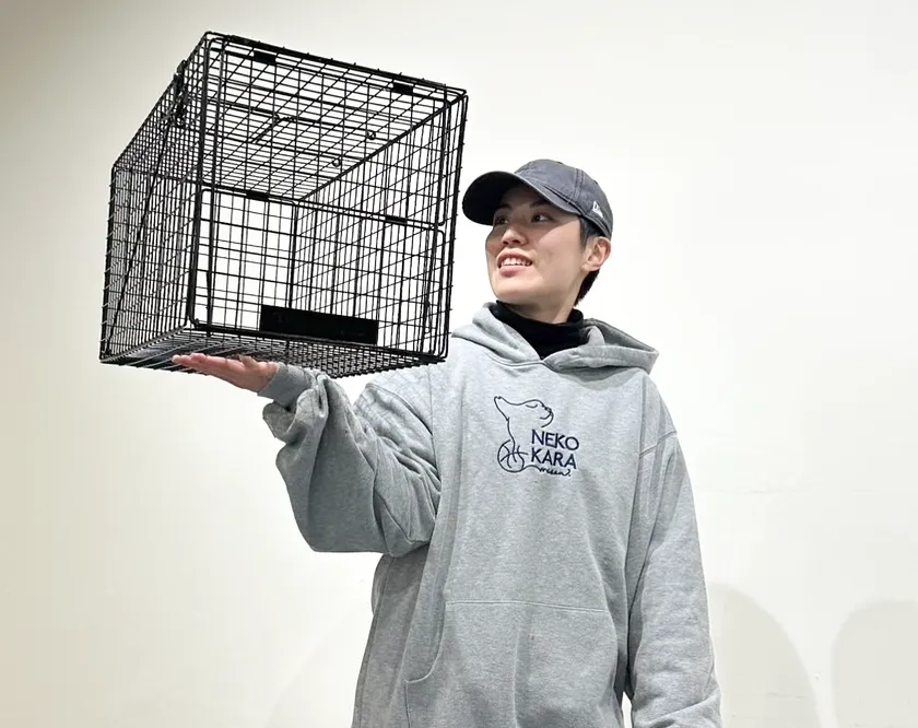 軽量で使いやすい捕獲器トラスケ