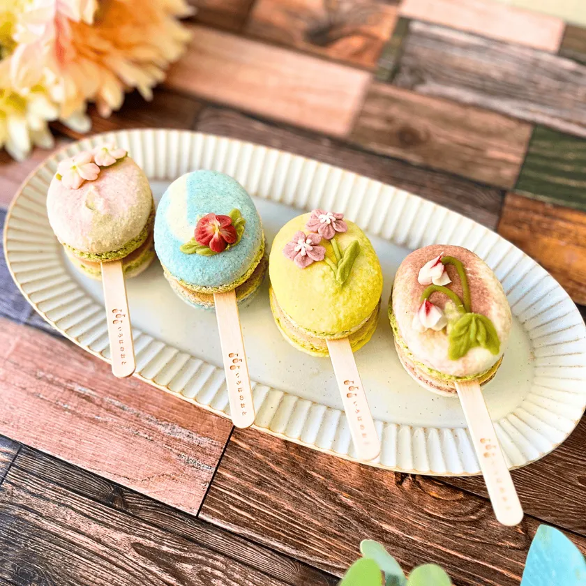 棒付きマカロン by いろはのおと