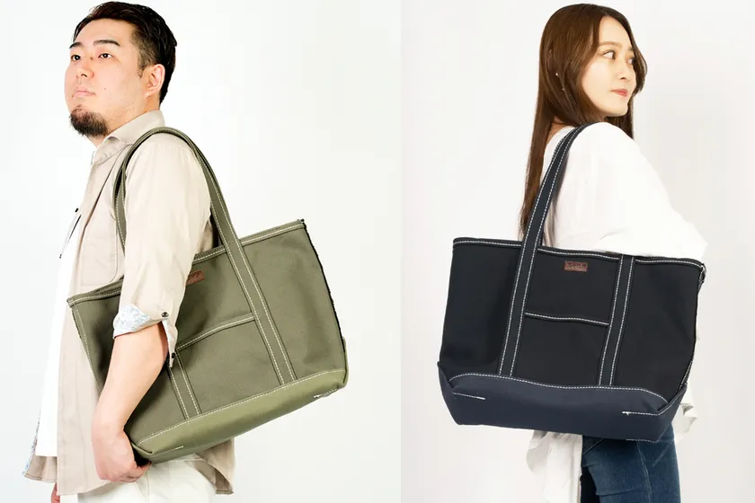 希少な極厚の国産2号帆布を使ったトートバッグ