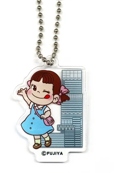 ペコちゃん×ハルカスアクリルチャーム