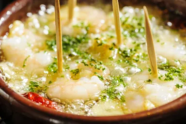 海老のアヒージョ