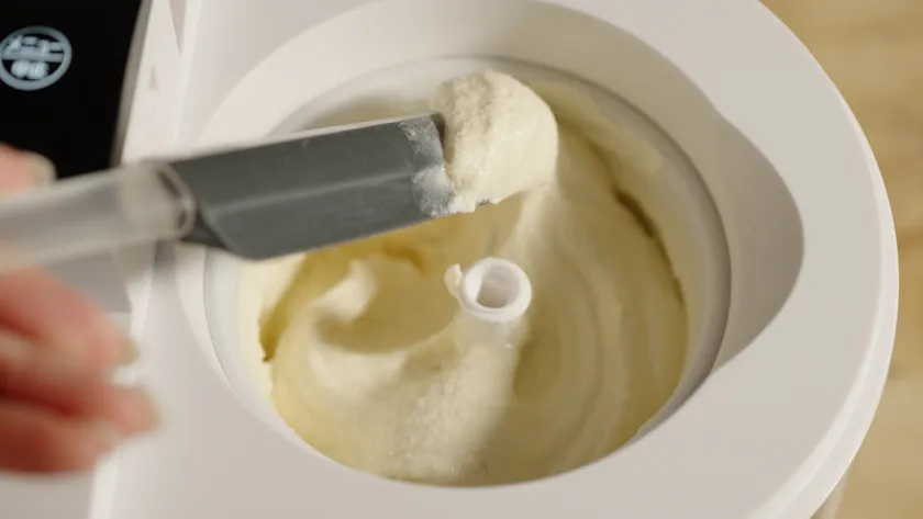 出来立てのアイスクリームはふわっと滑らか