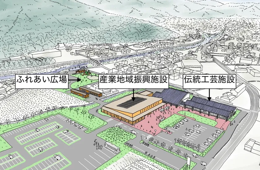 「道の駅おがわまち」全体図