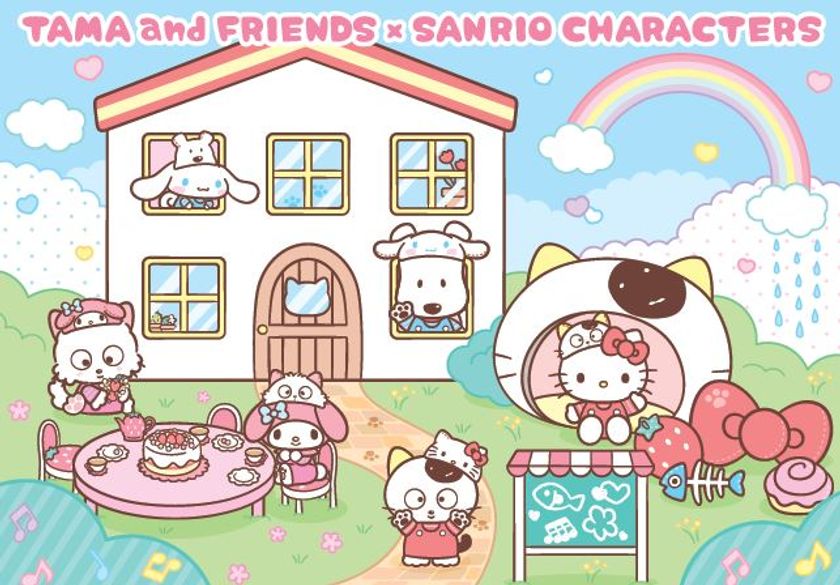 サンリオキャラクターズ×「タマ＆フレンズ」コラボレーション第2弾 メインアート