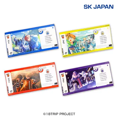 チケットデザイン風バスタオル