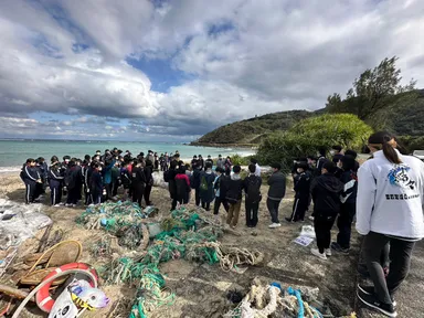 ビーチクリーンwith大島高校