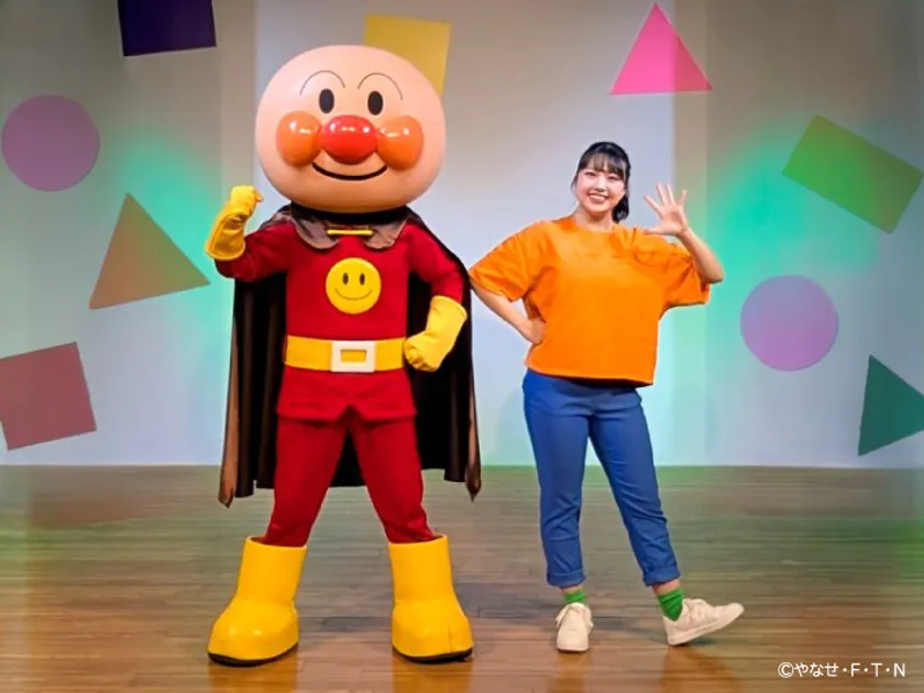 アンパンマンたちが登場するステージ