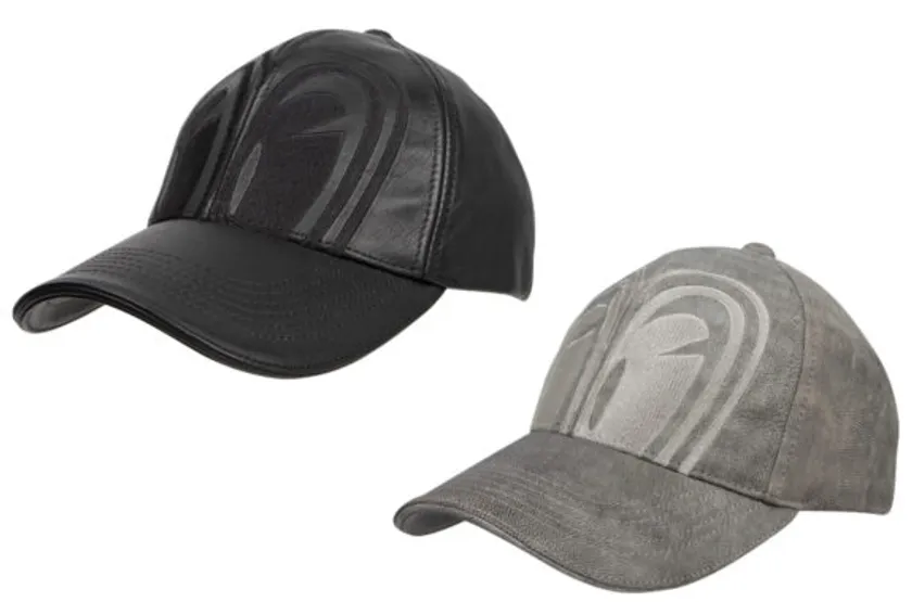 SP忠男レザーキャップ(ブラック/グレー)