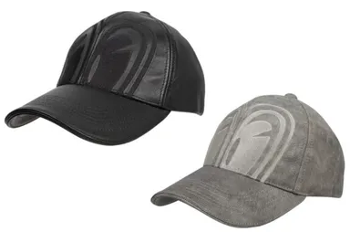 SP忠男レザーキャップ(ブラック／グレー)