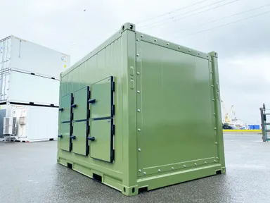 おくりこコンテナ(オリーブ塗装仕上げ)