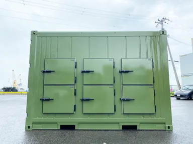 おくりこコンテナ(オリーブ塗装仕上げ)