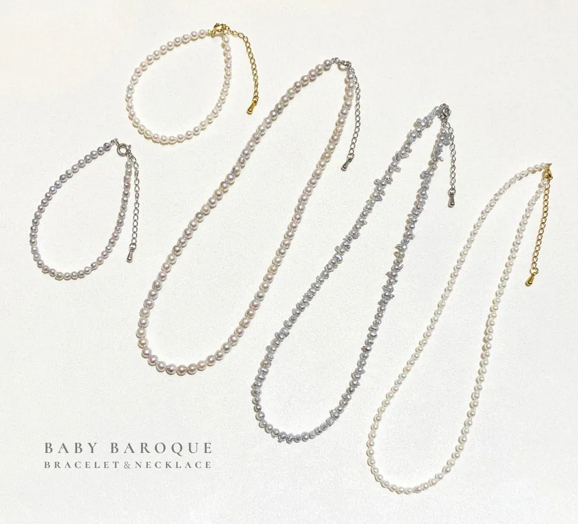 画像1 ベビーバロックネックレス・ブレスレット