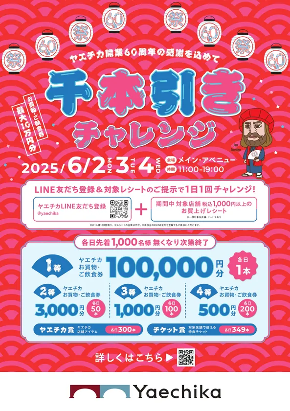 画像4. 千本引きチャレンジ