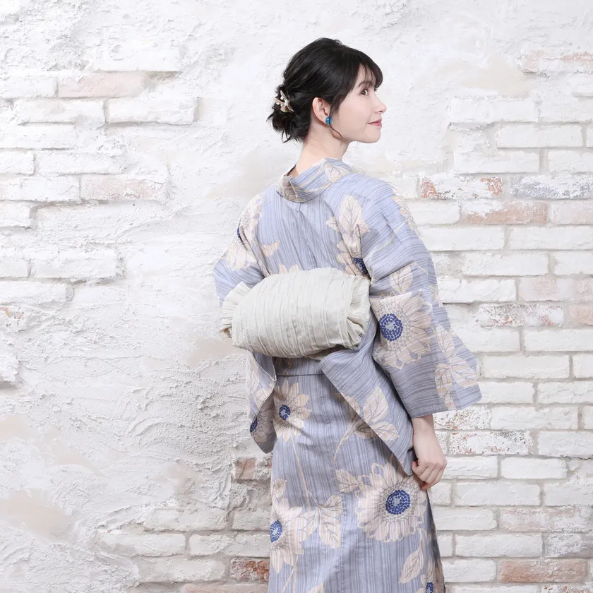 兵児帯アレンジ(お太鼓風)