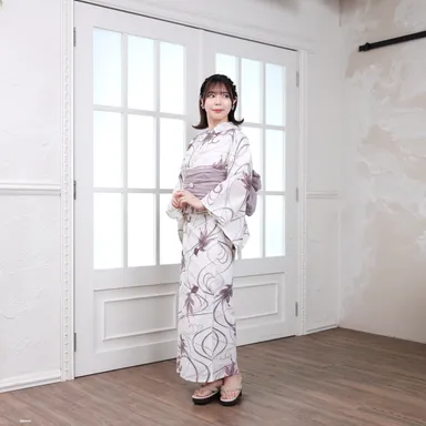 浴衣・兵児帯2点セット(金魚／アイボリー)