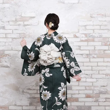 兵児帯アレンジ(ひまわり結び)