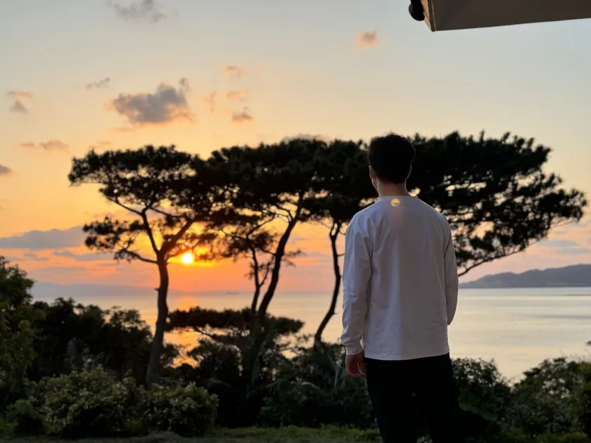 夕日