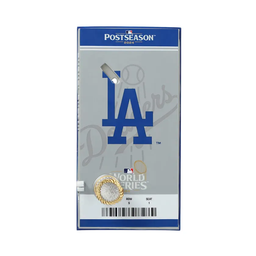 大谷翔平 2024 World Series Champion Player トロフィー & チケット台座付 世界限定ボブルヘッド台座