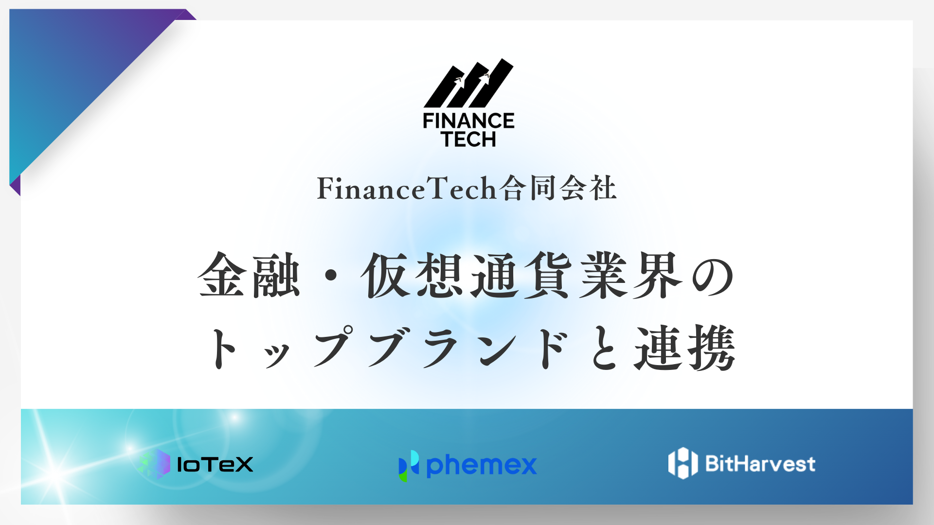 金融×Webブランディング戦略!FinanceTech合同会社、仮想通貨・フィンテック業界大手との連携でオウンドメディアを成功