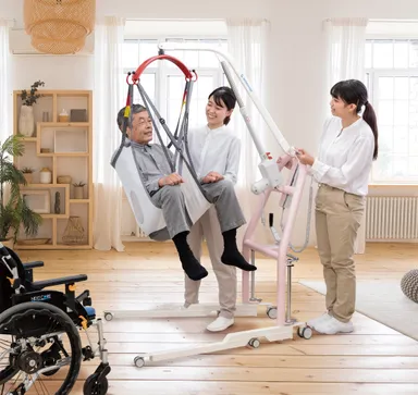 介護リフトつるべーY6セット　Li-PINK