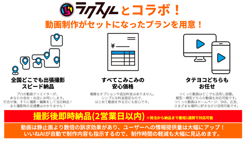 いいねAIとラクスルがコラボ
