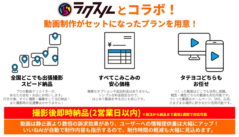 いいねAIとラクスルがコラボ