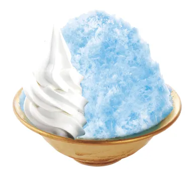 クッピーラムネ氷(ソフトクリームトッピング後)