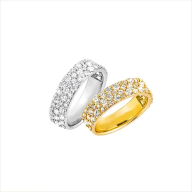 Pt950 ダイヤモンド リング、K18YG ダイヤモンド リング