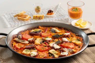 シン・パエリャ伊勢志摩～鱸（スズキ）と 真蛸のパスタパエリャ～