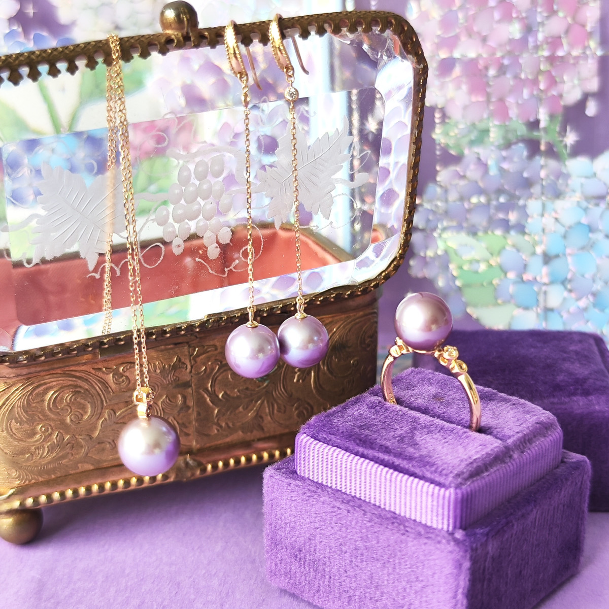 うっとりする美しさ、梅雨の季節に合わせたパールジュエリーが限定発売