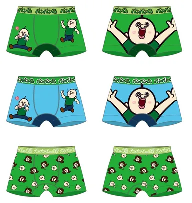 パンパンくんの日常ボクサーパンツ　各1,758円