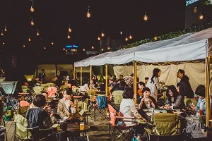 本格ギアでキャンプ気分の北会場