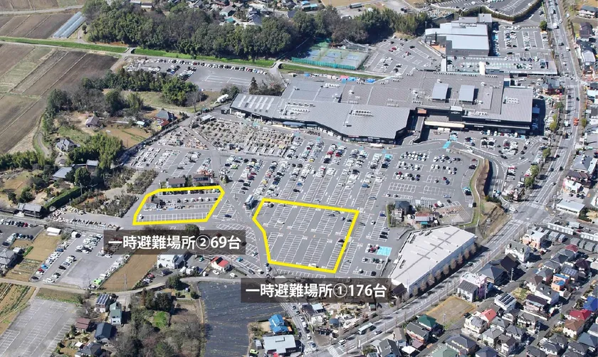 一時避難場所イメージ(黄色枠部)