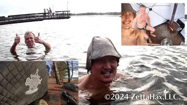 フィンランドTurkuの友人と海でサウナ