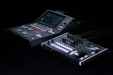 「DM3シリーズ」(左)と「V-80HD」(右)の連携イメージ