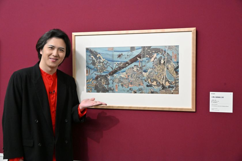 絶賛開催中！「五大浮世絵師展」
歌舞伎俳優・尾上松也さんが来場！
歌舞伎の大先輩たちとの共演は「夢のような話」