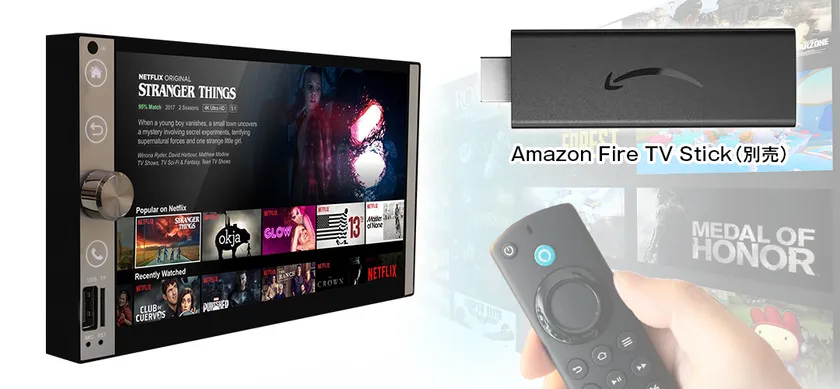 HDMI・映像・音声入力端子装備