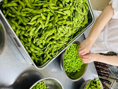 秘伝豆加工の様子(1)