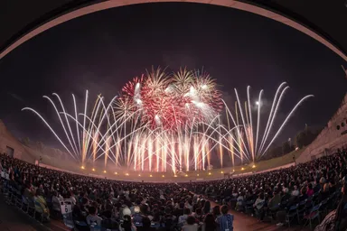 昨年の道新・秋華火の様子