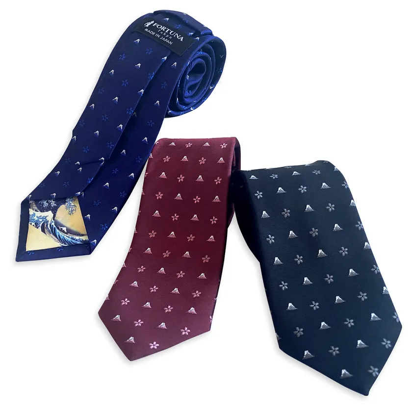 FORTUNA Tokyo 18.HOKUSAI 西陣織ネクタイ(2)