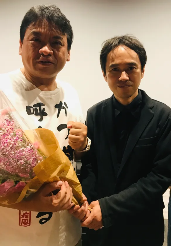 大東賢監督と田野倉健之さん