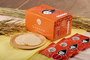 オランダせんべい小箱　梅こんぶ味