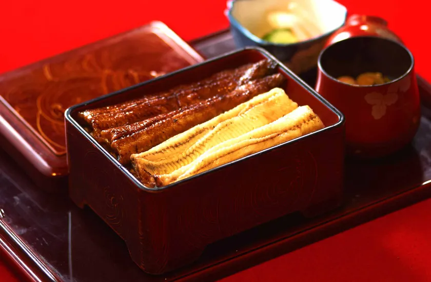 勝利の紅白うな重