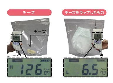 臭いの強いチーズで臭気テストを実施