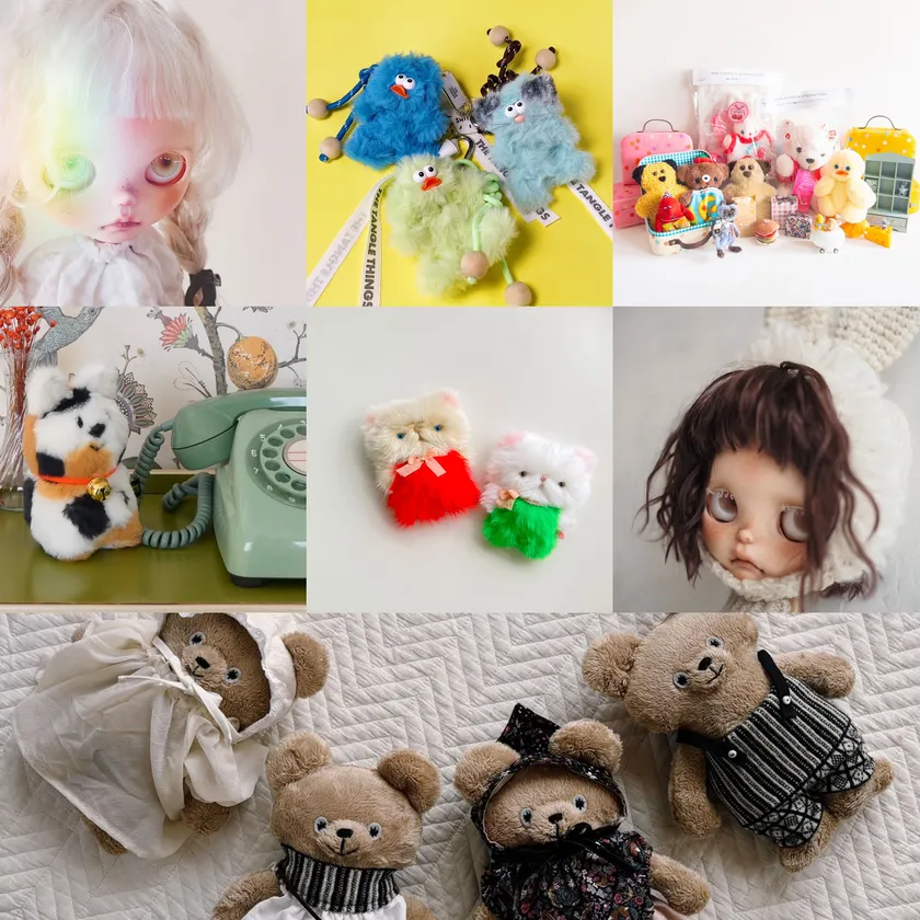 全国ポップアップ展開をする人形たち